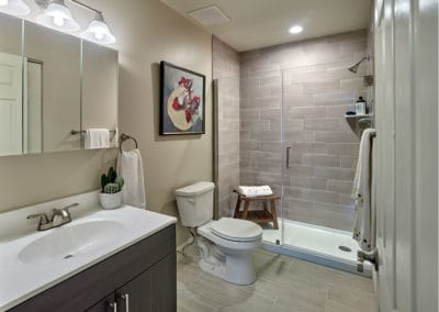 Huge, walk-in shower at apartments for rent in Lansdale, PA
