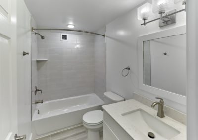 Renovated Bathrooms with Custom Tile