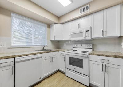 Large kitchen with ample storage