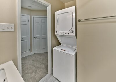 Experience the convenience with our 2nd-floor washer and dryer, exclusively available in our Woods Edge 2-bedroom floorplans
